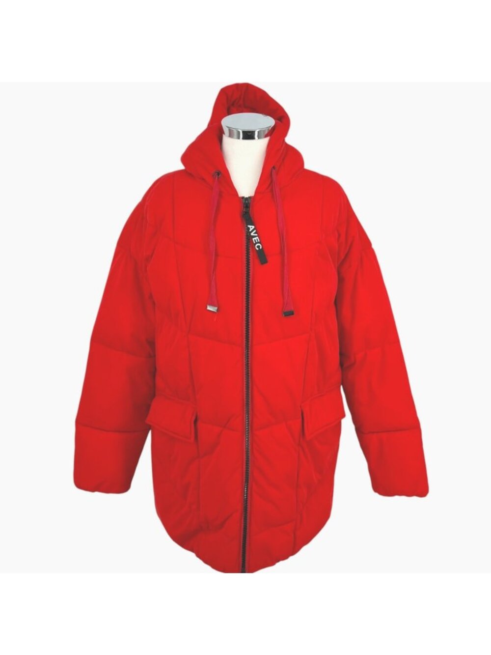 Avec Les Filles Water Resistant Hooded Cozy Duvet Puffer Jacket Size Large